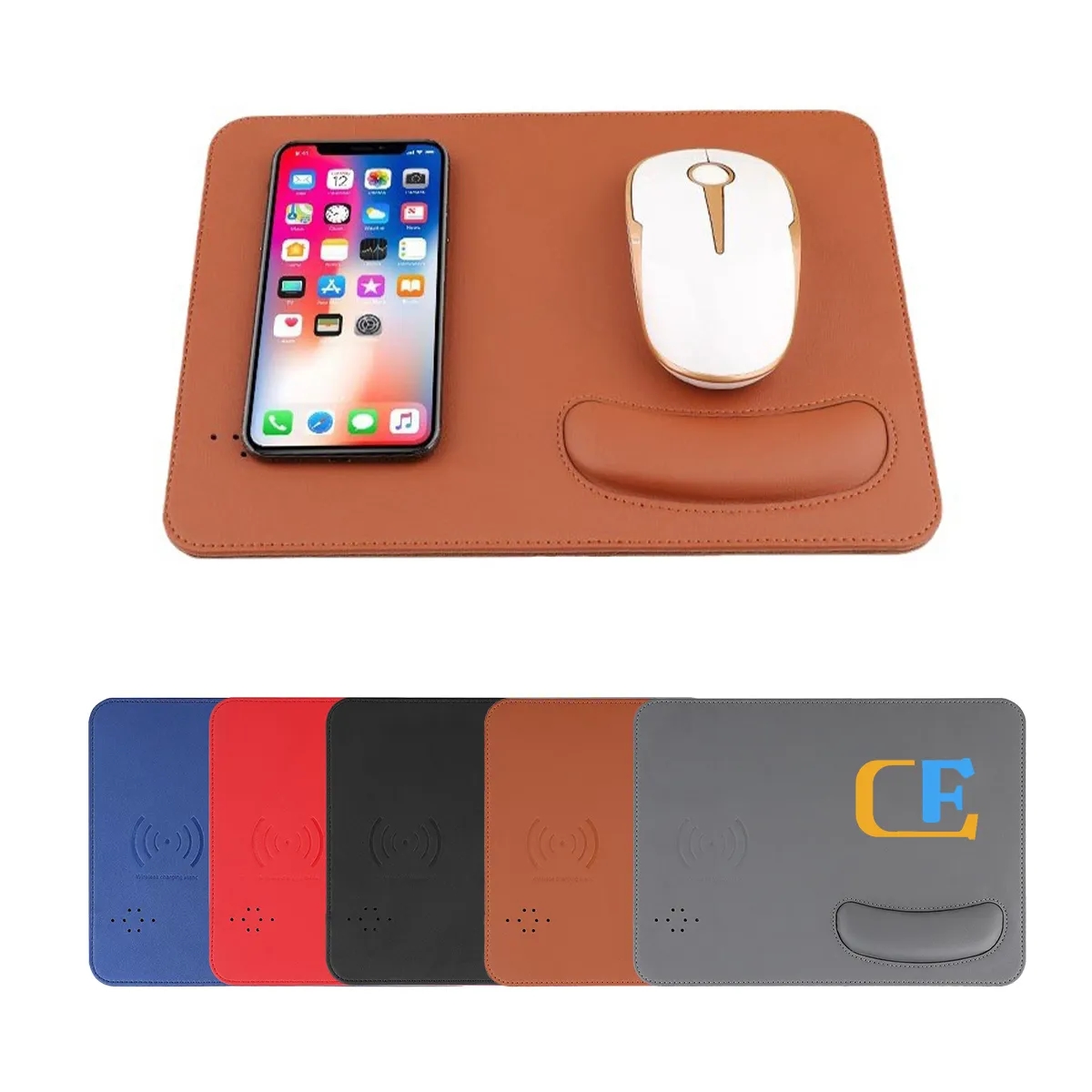 15W Fast Wireless Charging Mouse Pad with Wrist Support 2