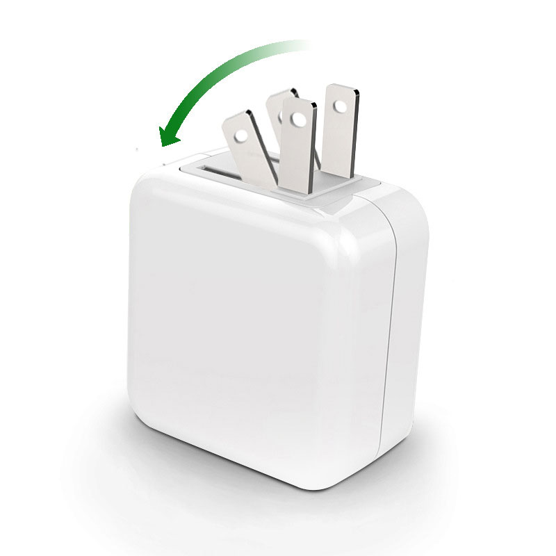Dual USB Foldable AC Adapter for Travel 4