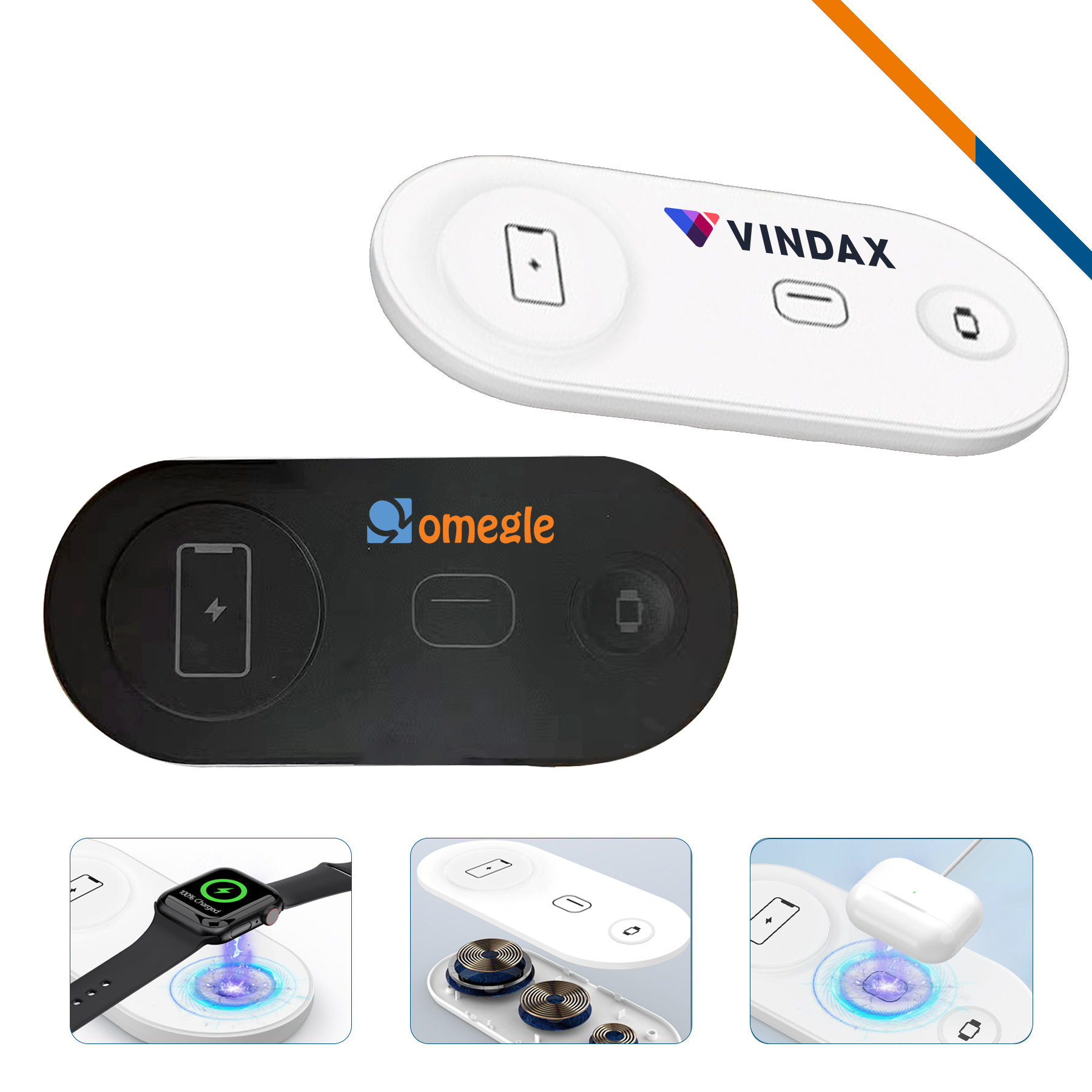 VoltBoost 3in1 15W Wireless Fast Charging Pad 1