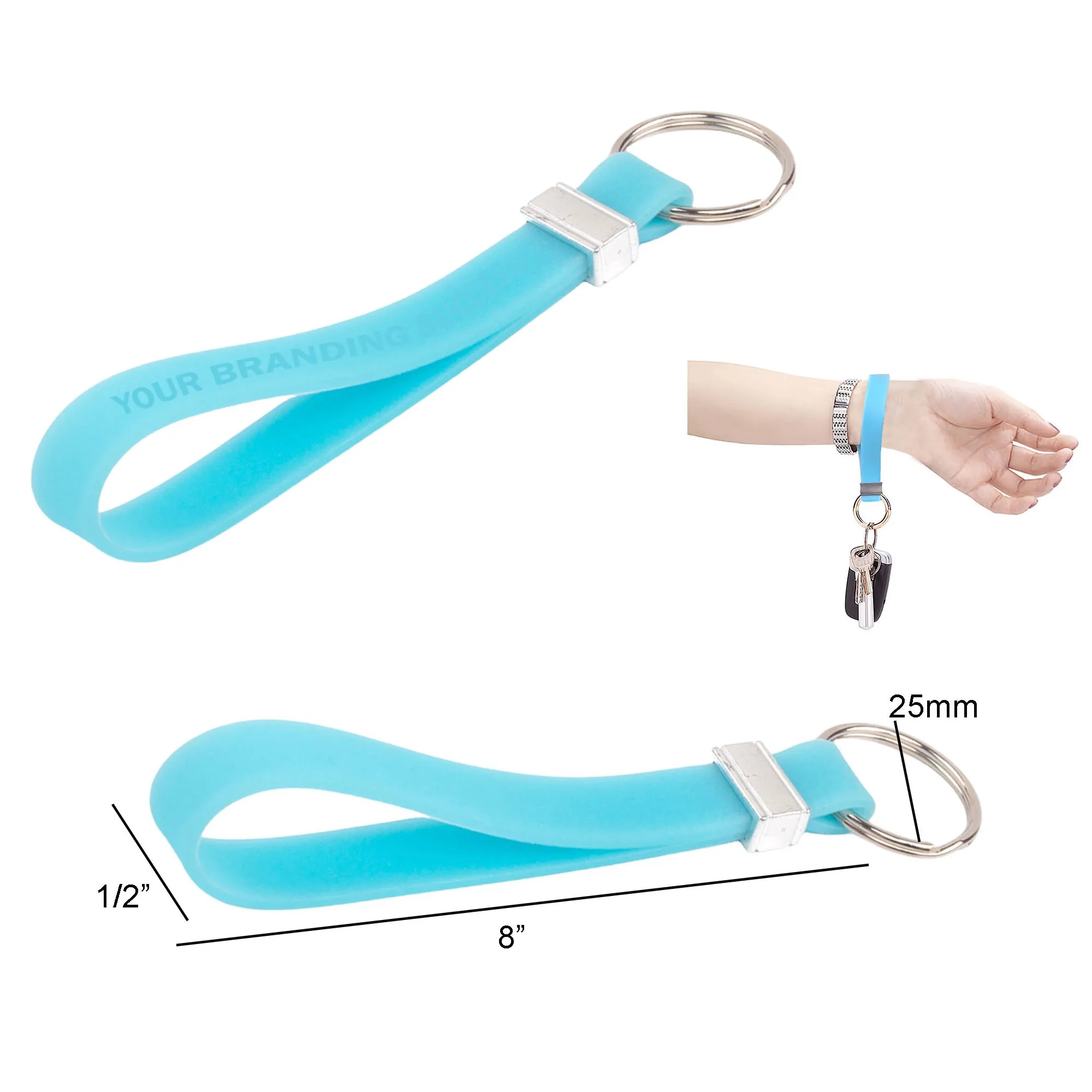 Silicone Motivational Key Chains