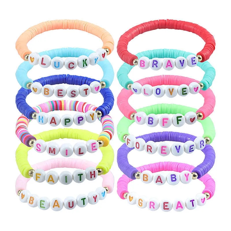 Customized colorful Letters Bracelet 6