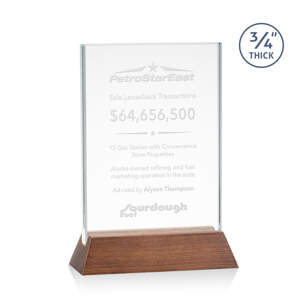 Walkerton Award - Starfire/Walnut (Vert) 10