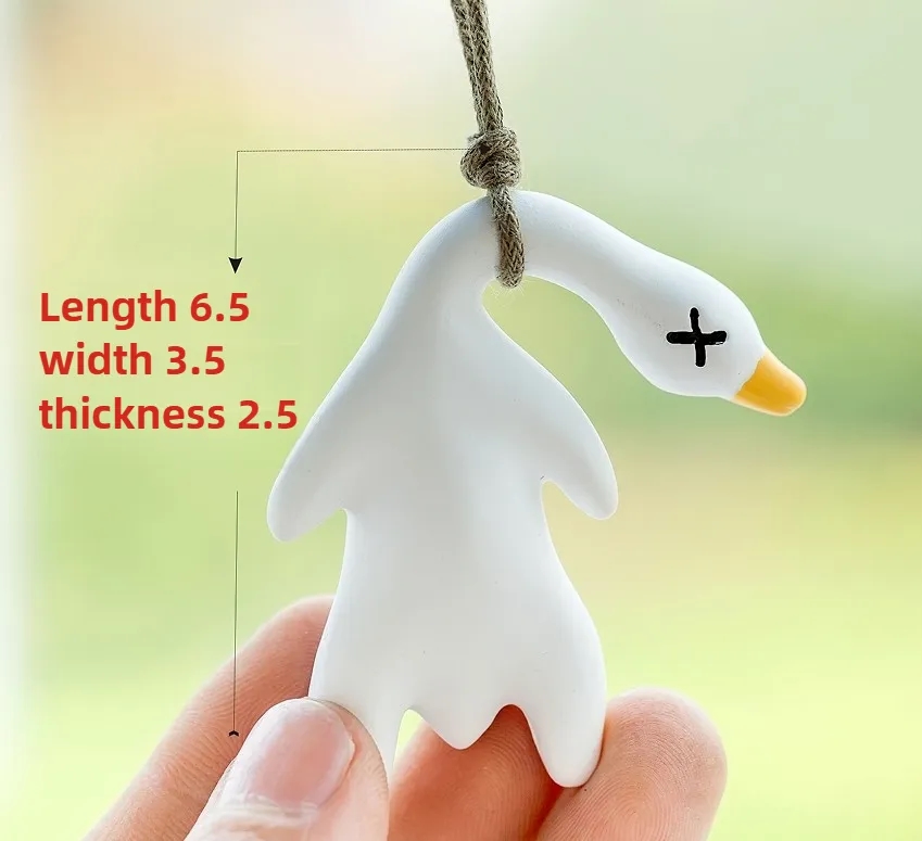Wholesale Color Changing Duck Car Mirror Hanging Ornament Funny Custom Auto Decor 2