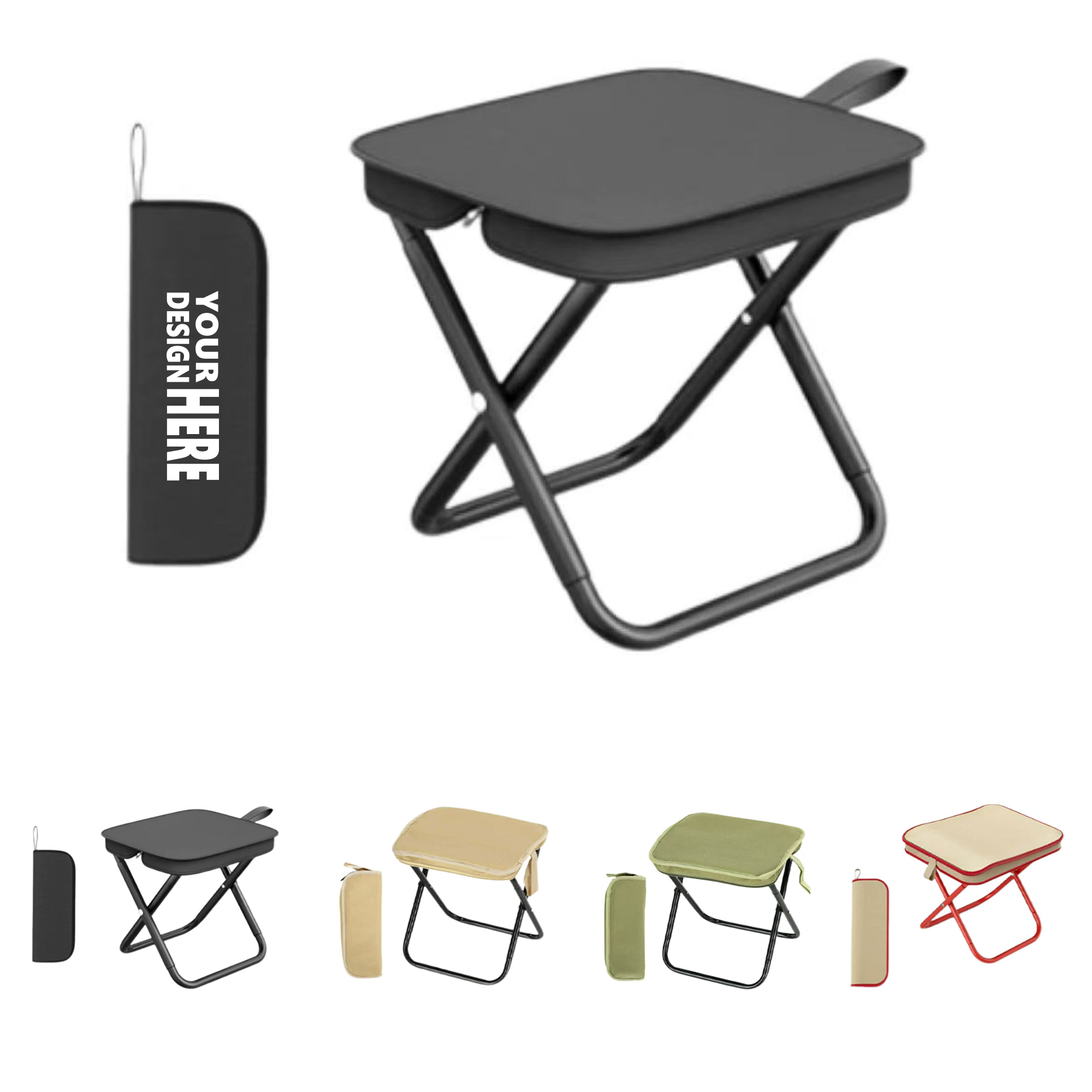 Portable Folding Stool Made of Carbon Steel 3