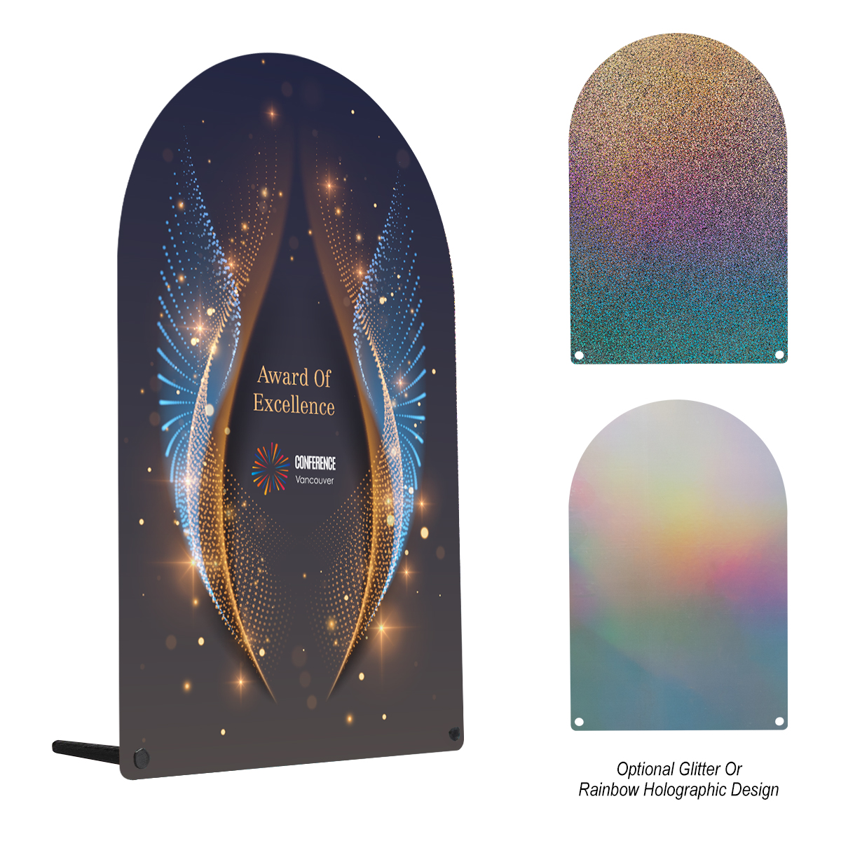 Acrylic Award - Arch Rectangle 10" 2