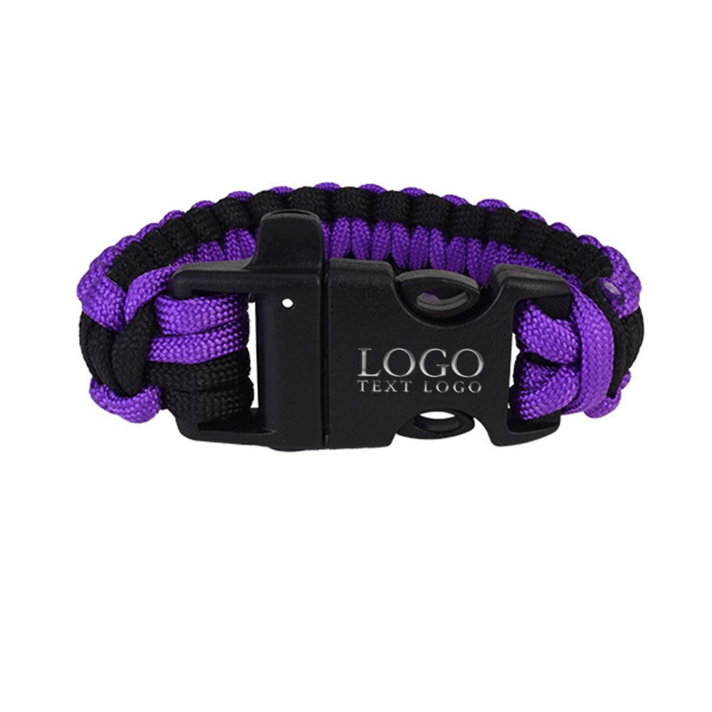 Survival Paracord Bracelet with Whistle 8