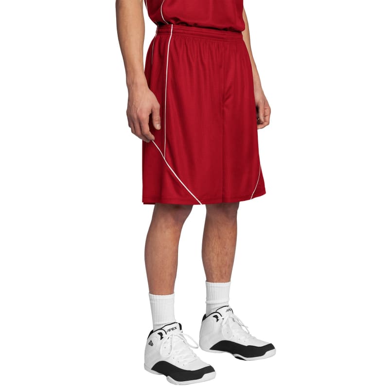 Sport-Tek PosiCharge Mesh Reversible Spliced Short. 5