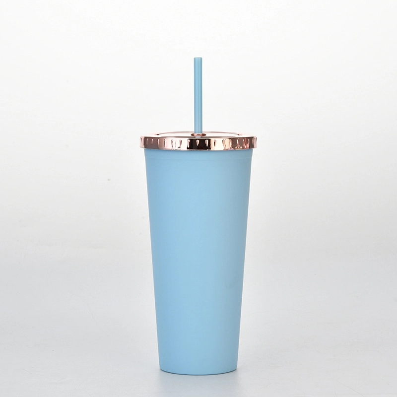 Custom 24 oz AS Plastic Material Tumbler With Straw 6
