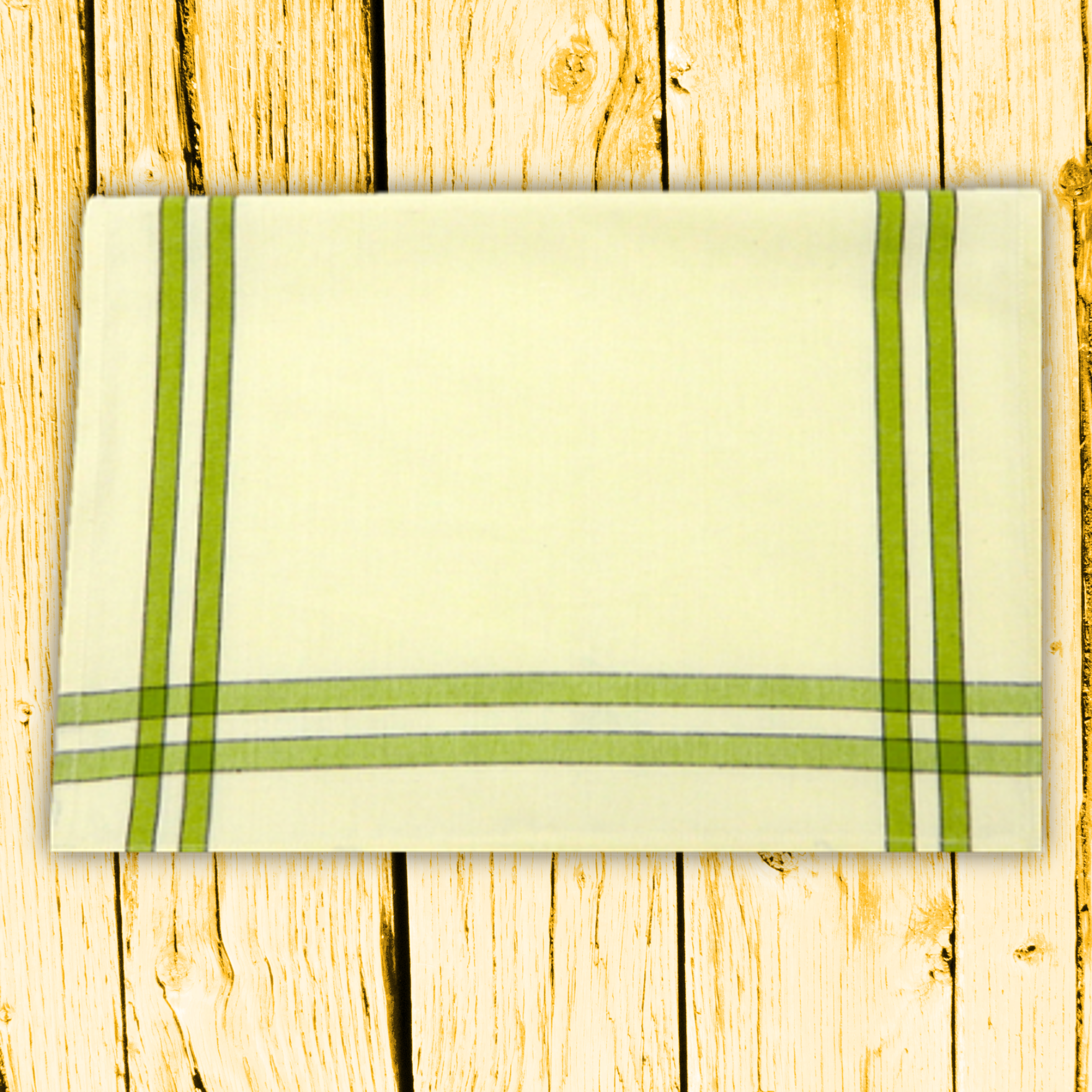 Lime/Black Double Stripe Kitchen Towel - 20"x28" 8