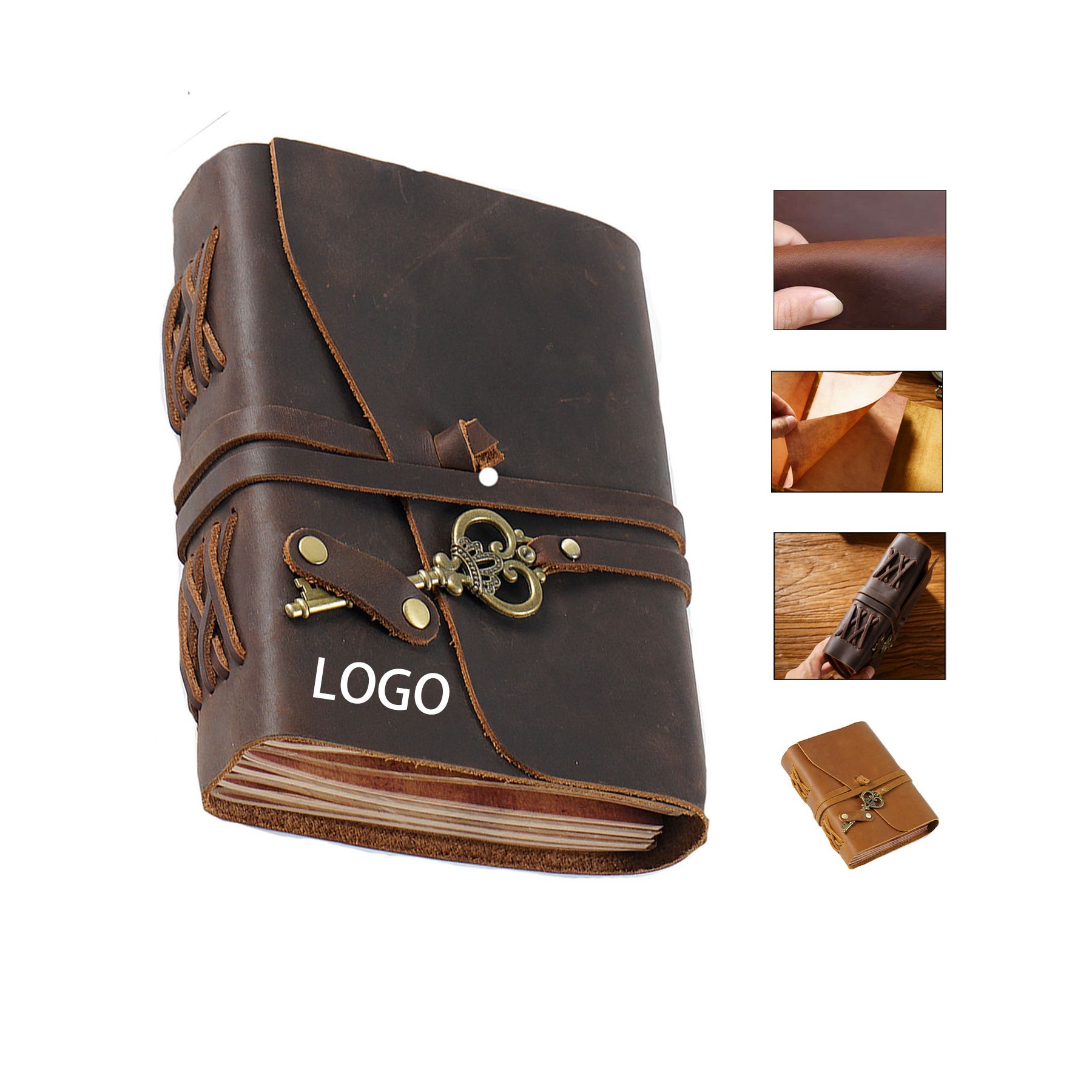 Vintage leather notebook