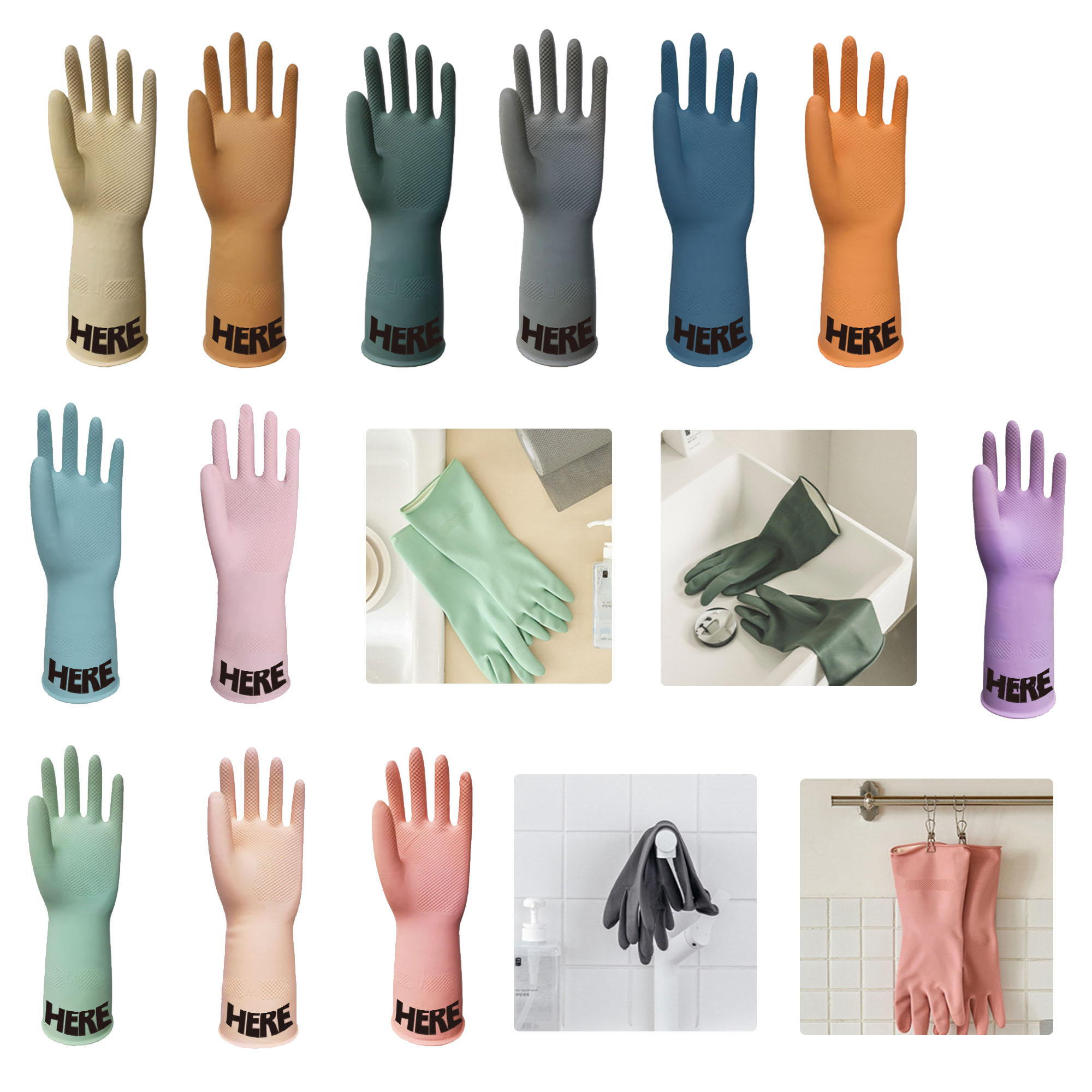 MOQ500 Anti-Slip Latex Gloves 3