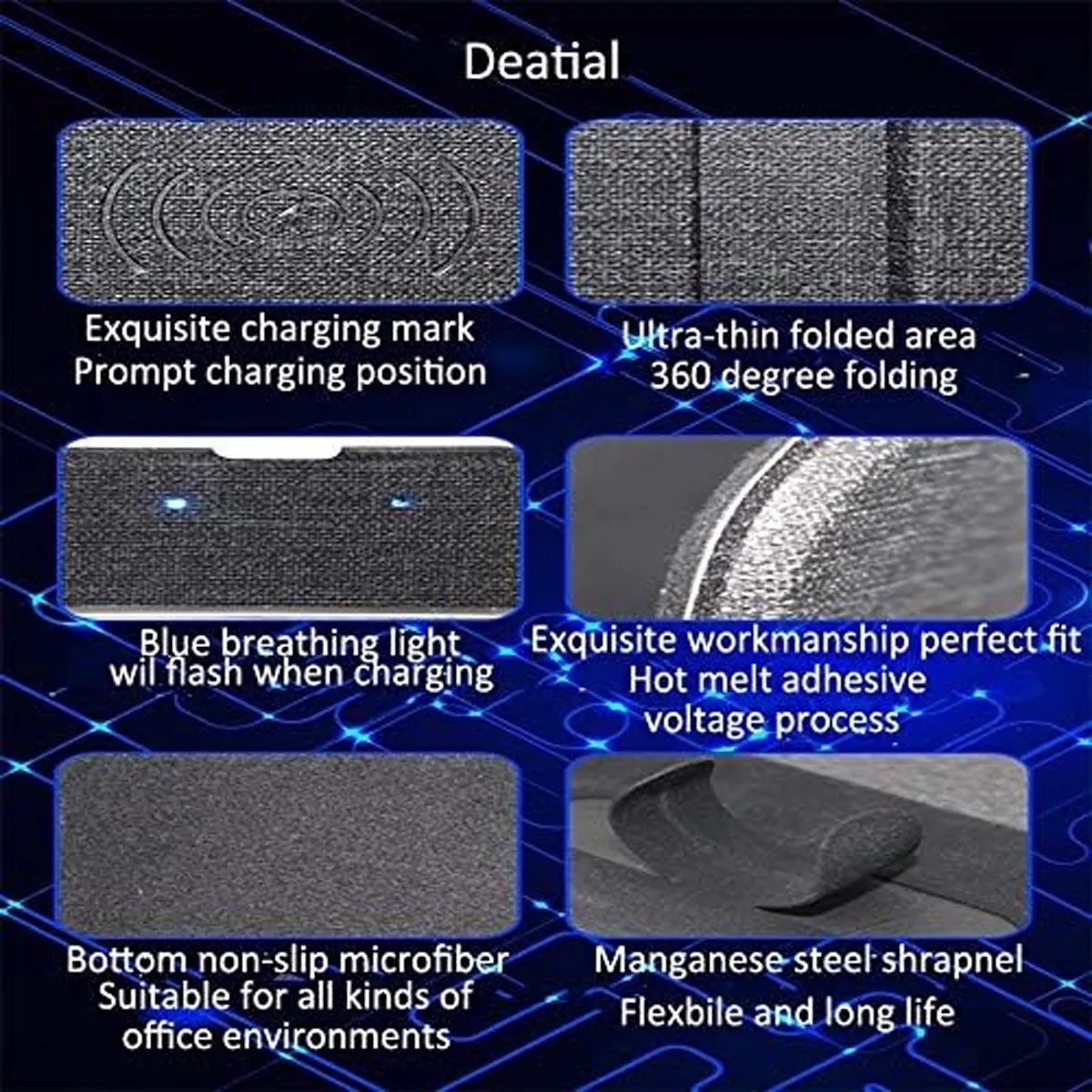 Mouse Pad with Wireless Phone Charger 3