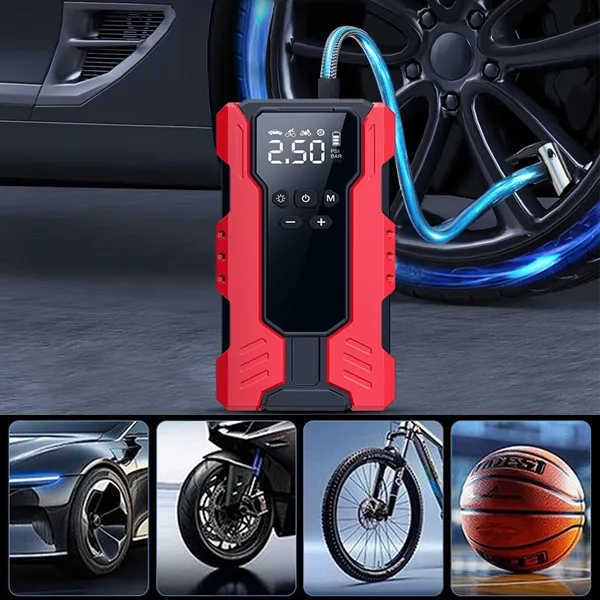 12V Car Emergency Jump Starter with Air Compressor 2