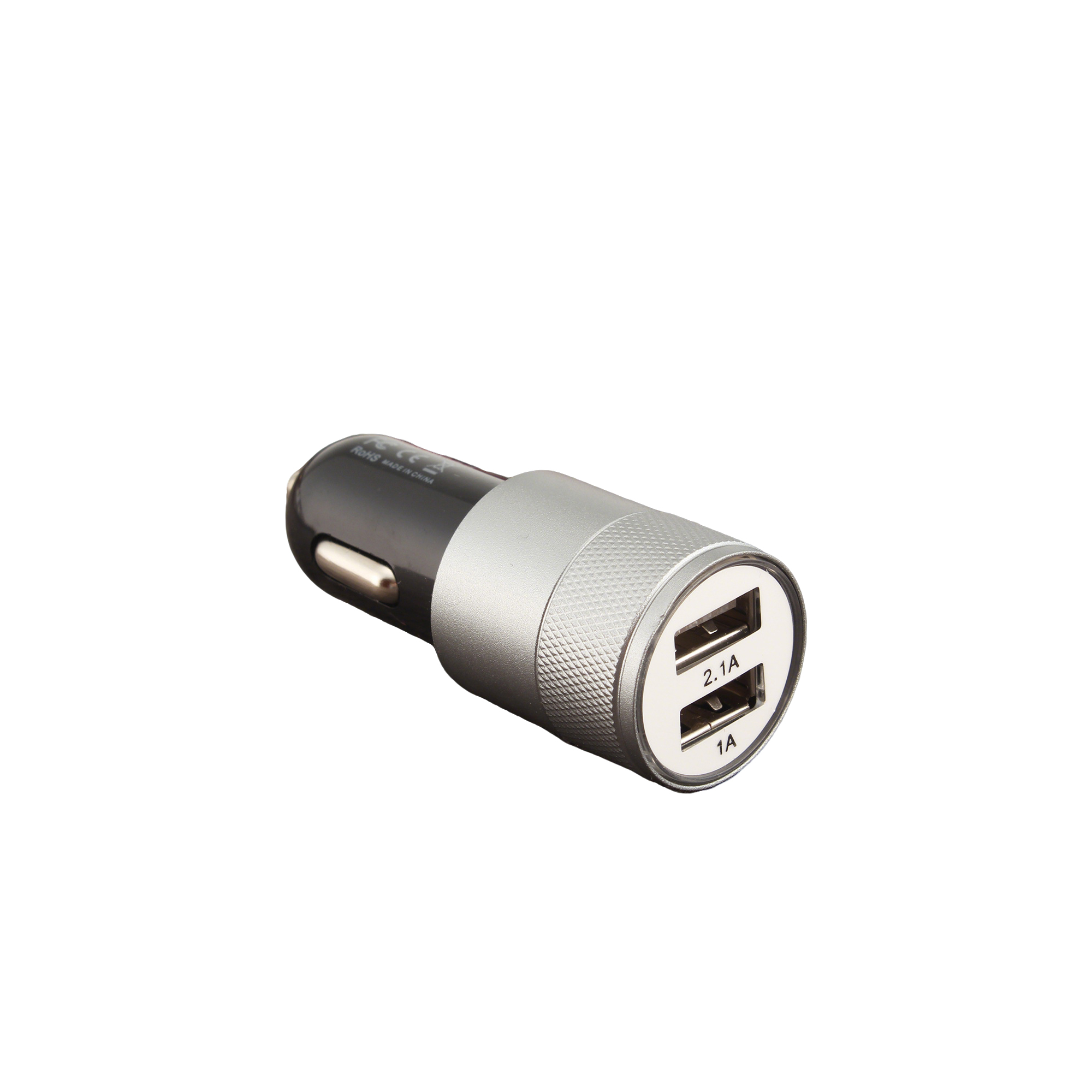 Dual Port Car Charger With Metal Housing 2