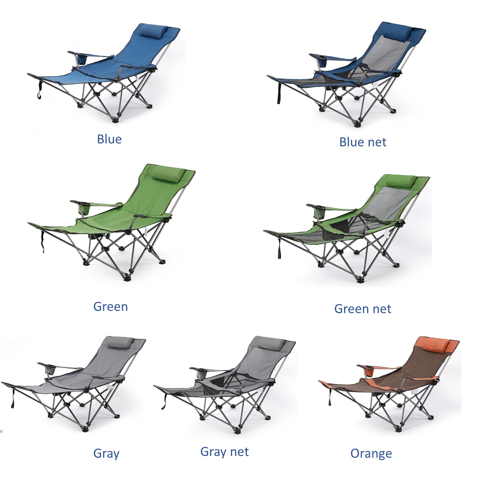 Outdoor Folding Chair with Removable Footrest 5