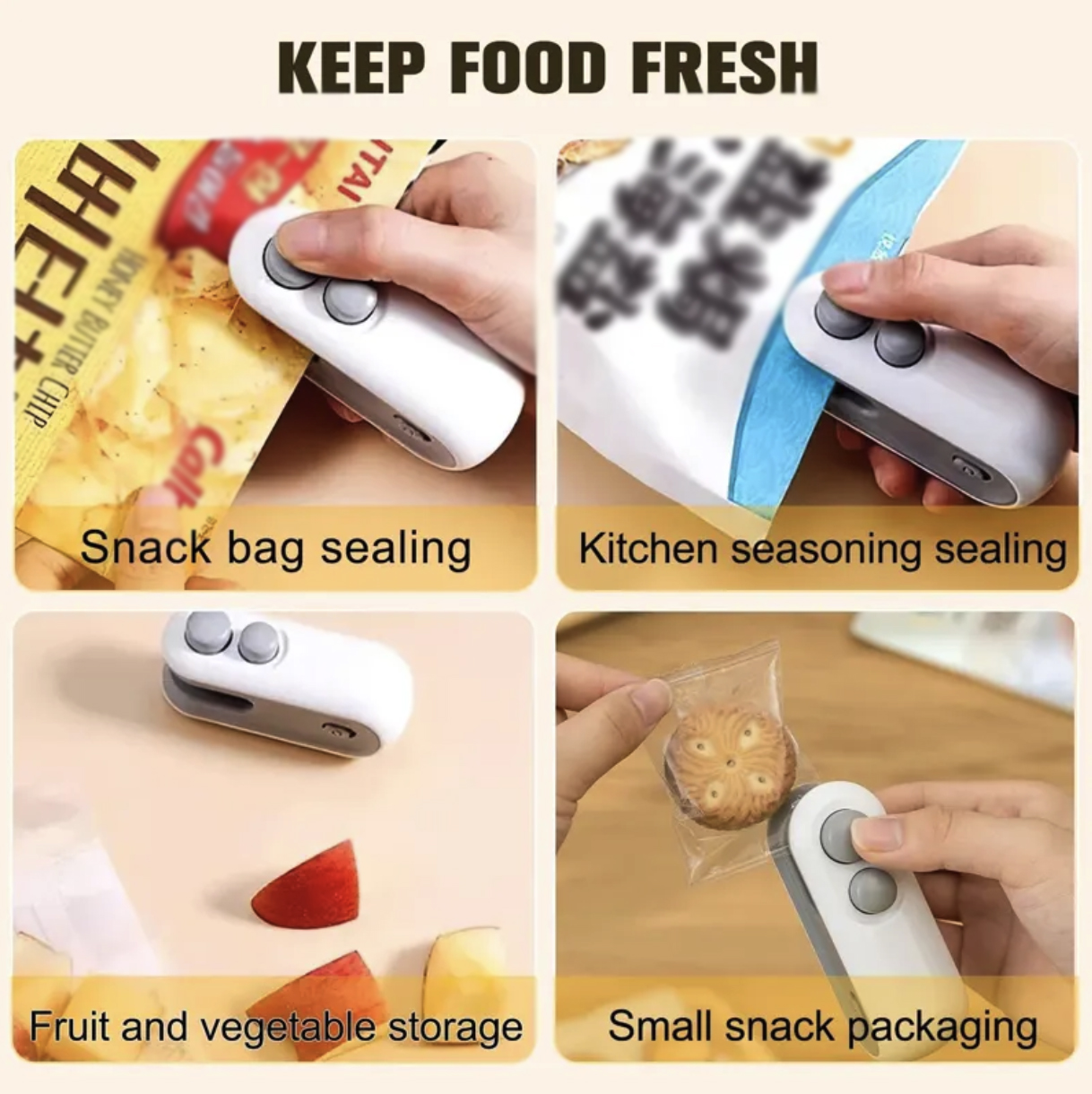 Mini Rechargeable 2 in 1 BagHeat Sealer Machine 5