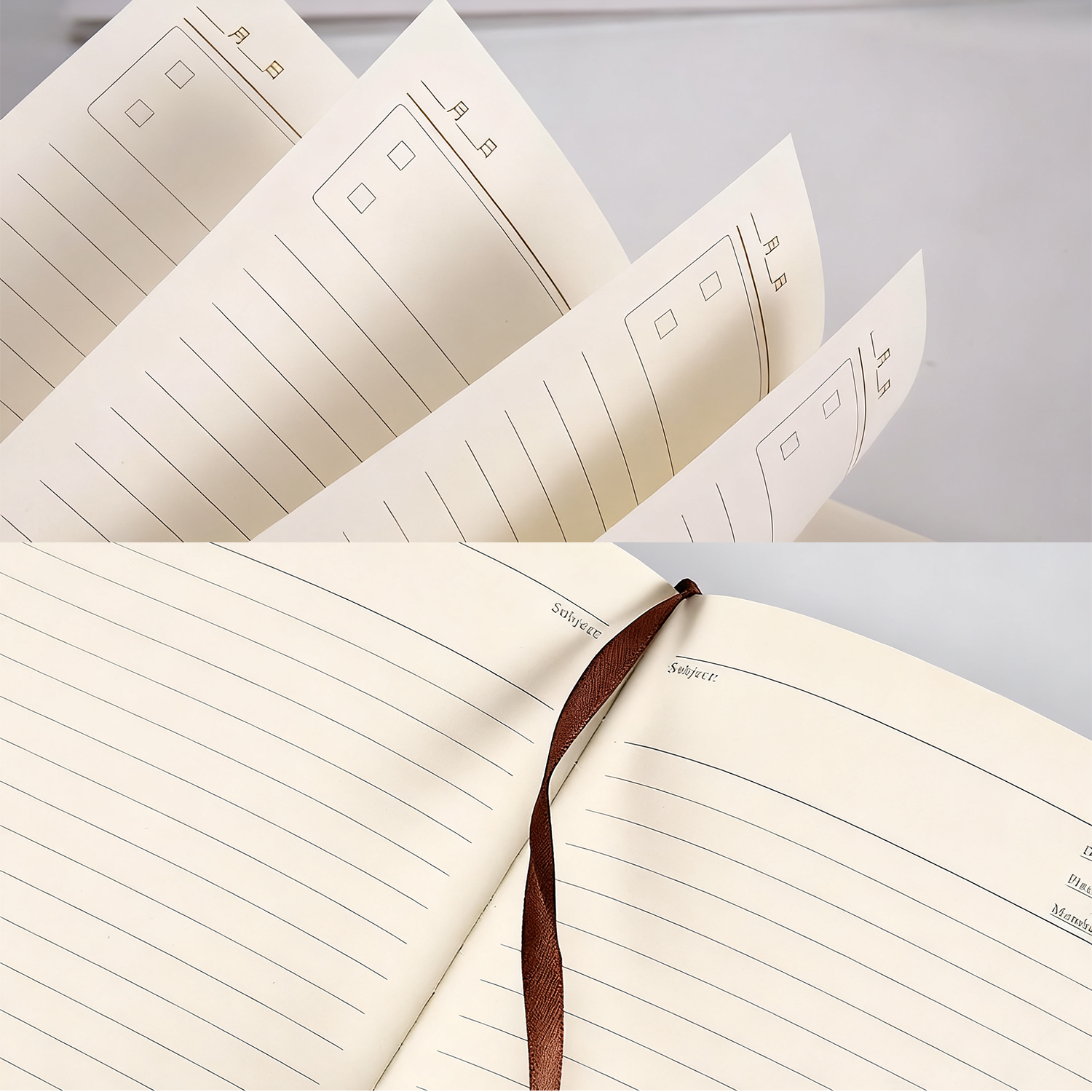 A5 PU Leather Woven Texture Business Notebook 18