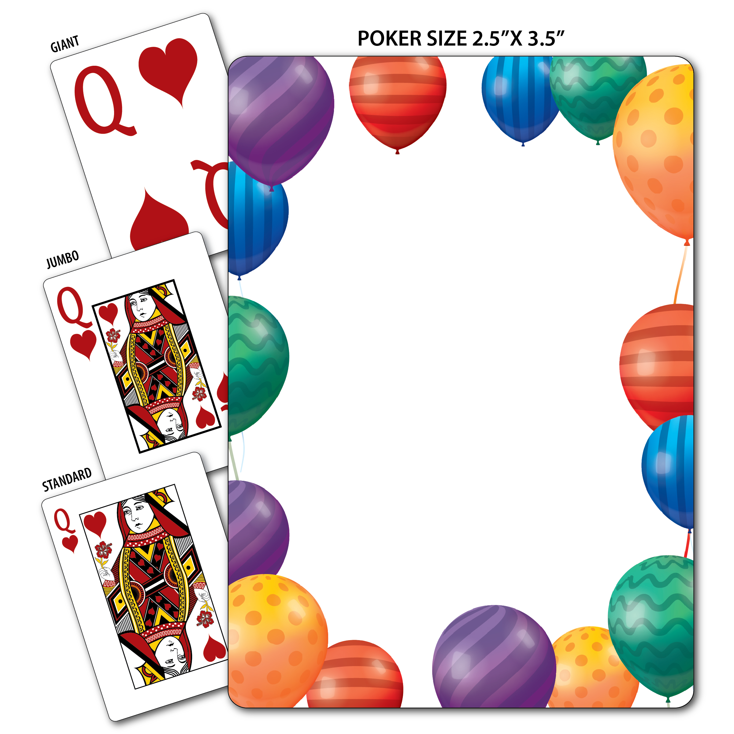Balloons Theme Poker Size Playing Cards 3