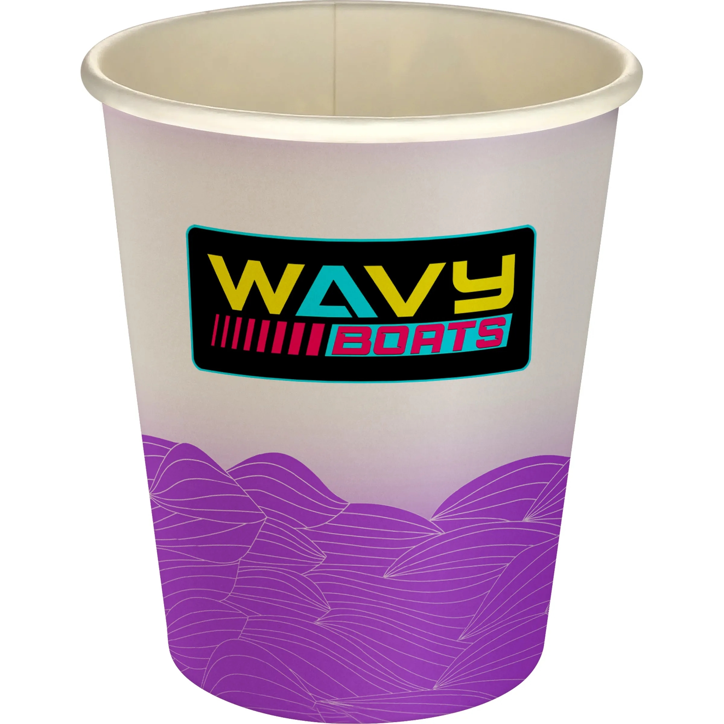 5 oz Full Color Turbulent Waves Paper Cup 7