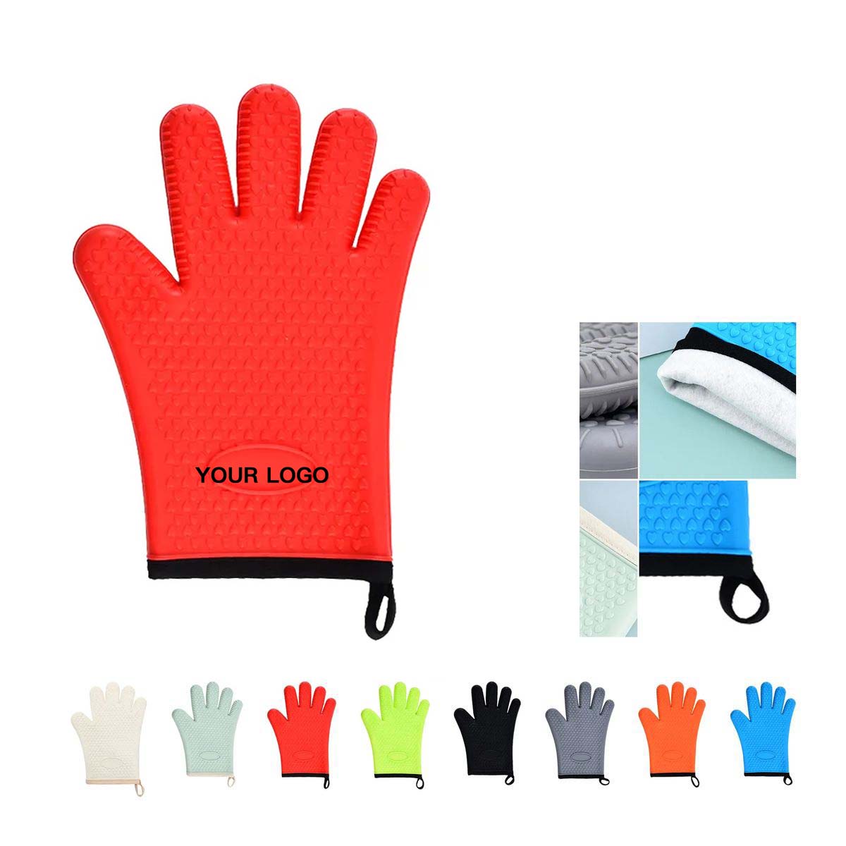 Waterproof Silicone Gloves for Microwave and BBQ 1