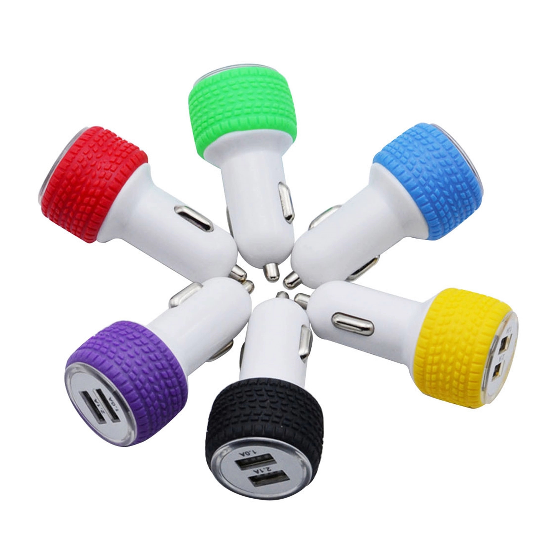 Dual port USB Car Charger With non-slip design 10