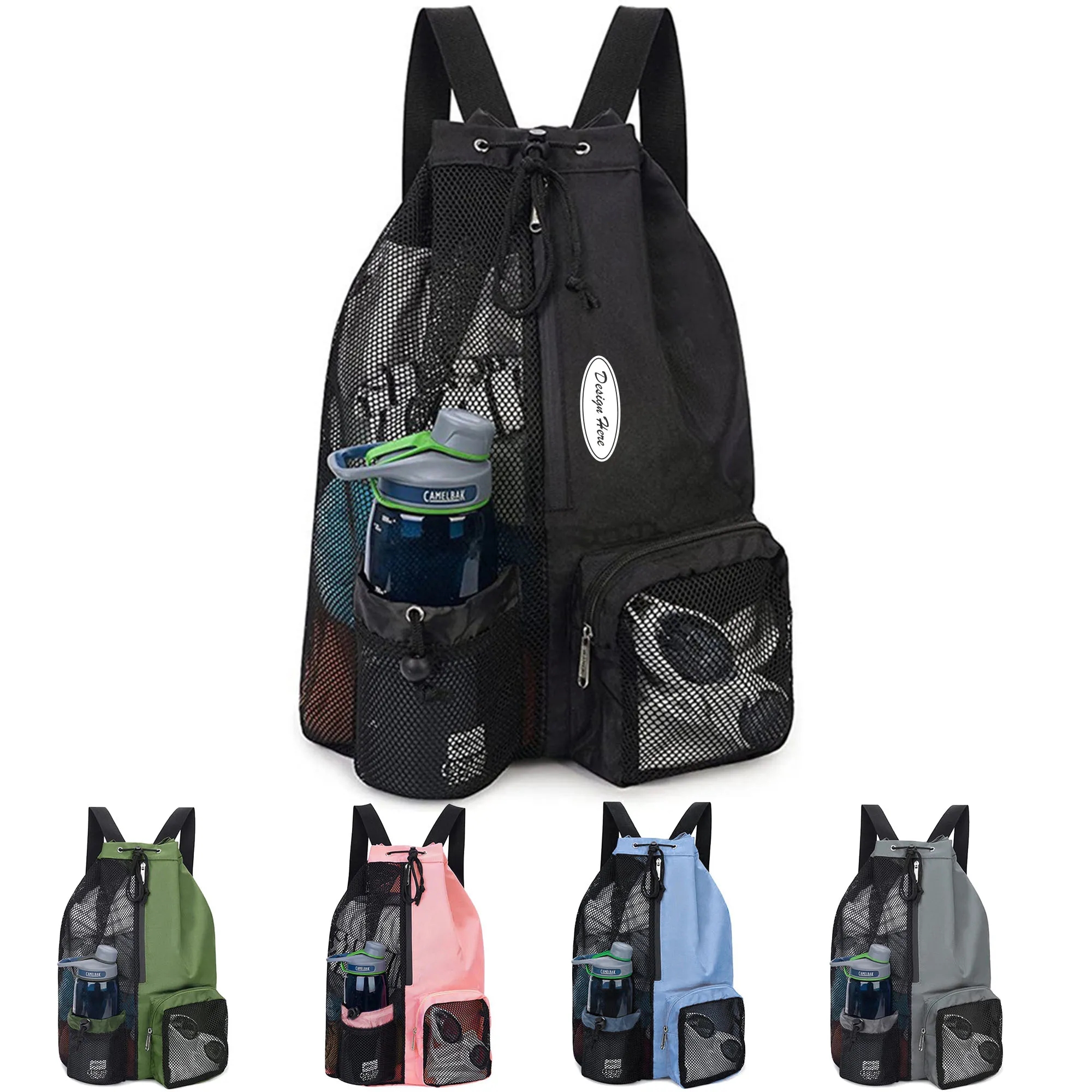 Mesh Sports Drawstring Backpack 2