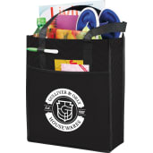 Printed Chevron Non-Woven Shopper Tote 10
