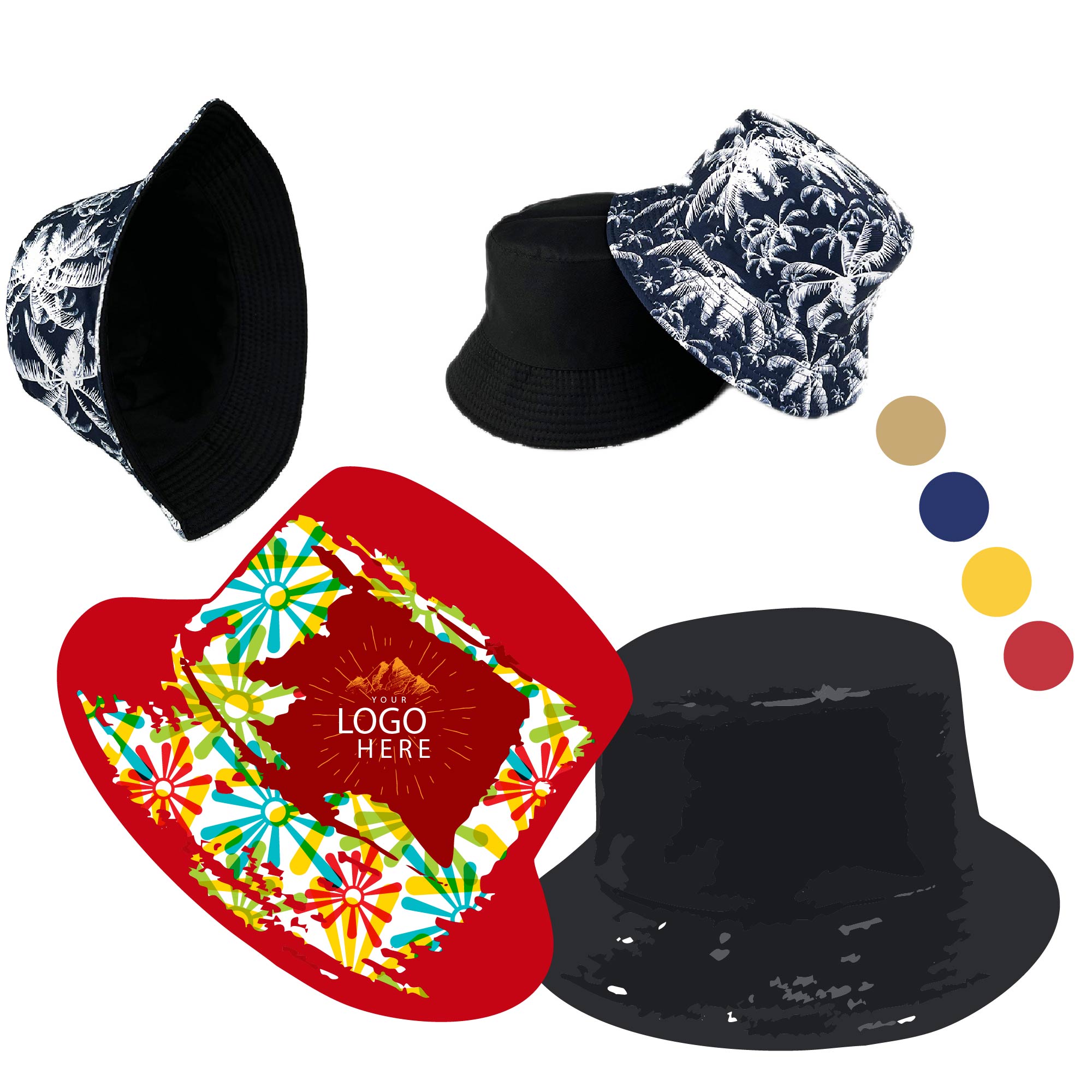 Full Color Polyester Sublimation Bucket Hat 2