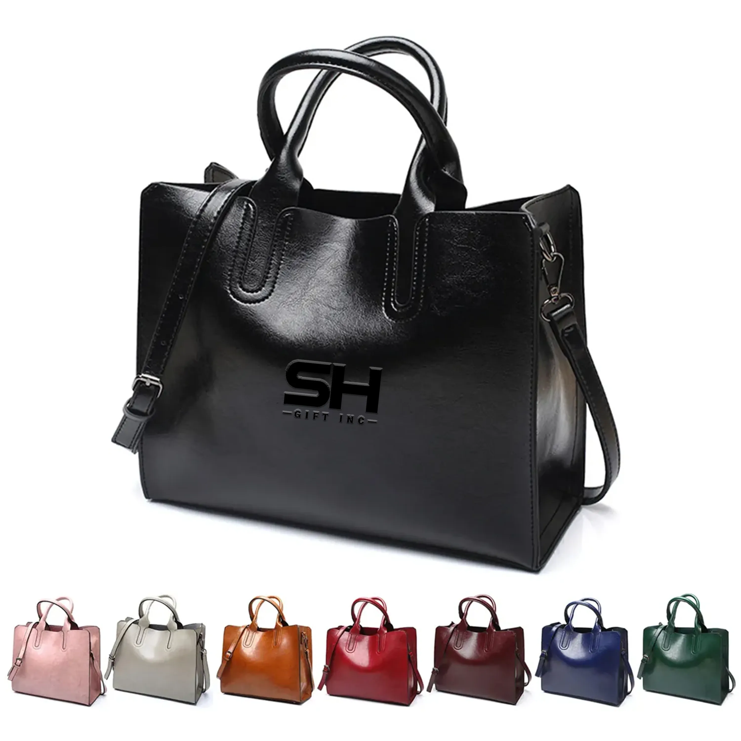 Large Capacity Retro Mature Handbag Crossbody Bag 2
