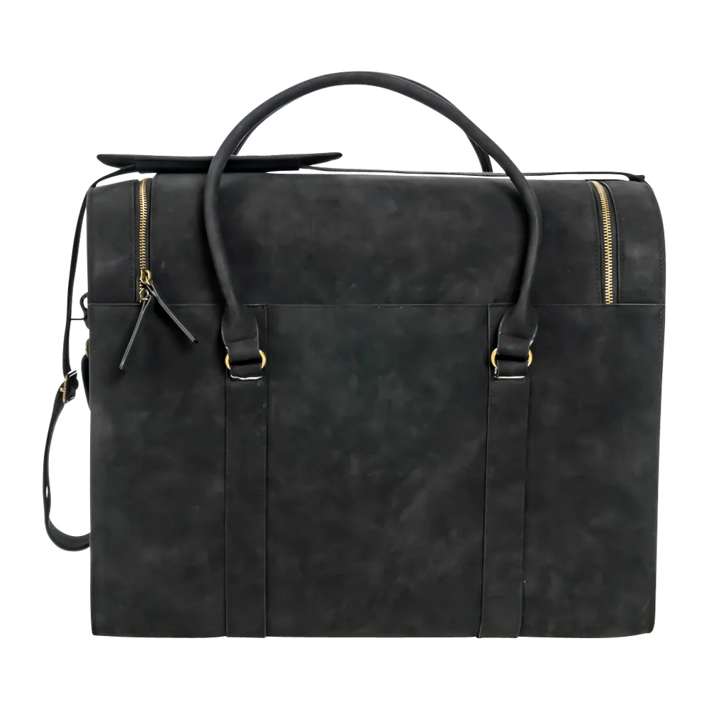 6-Bottle Leather Wine Duffel Bag 7
