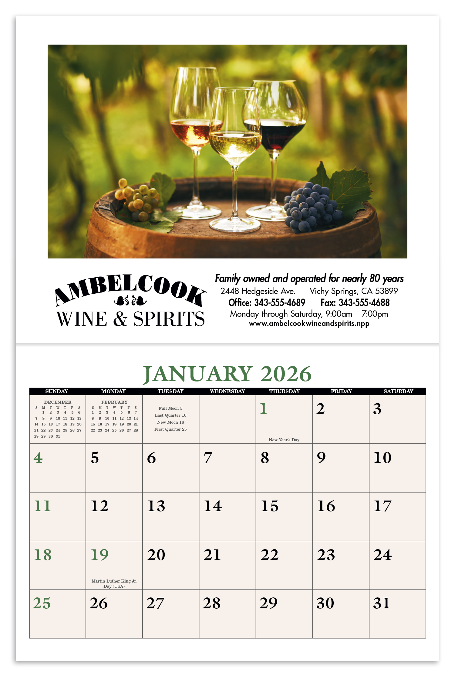 Triumph® Calendars Home Recipe Calendar 65