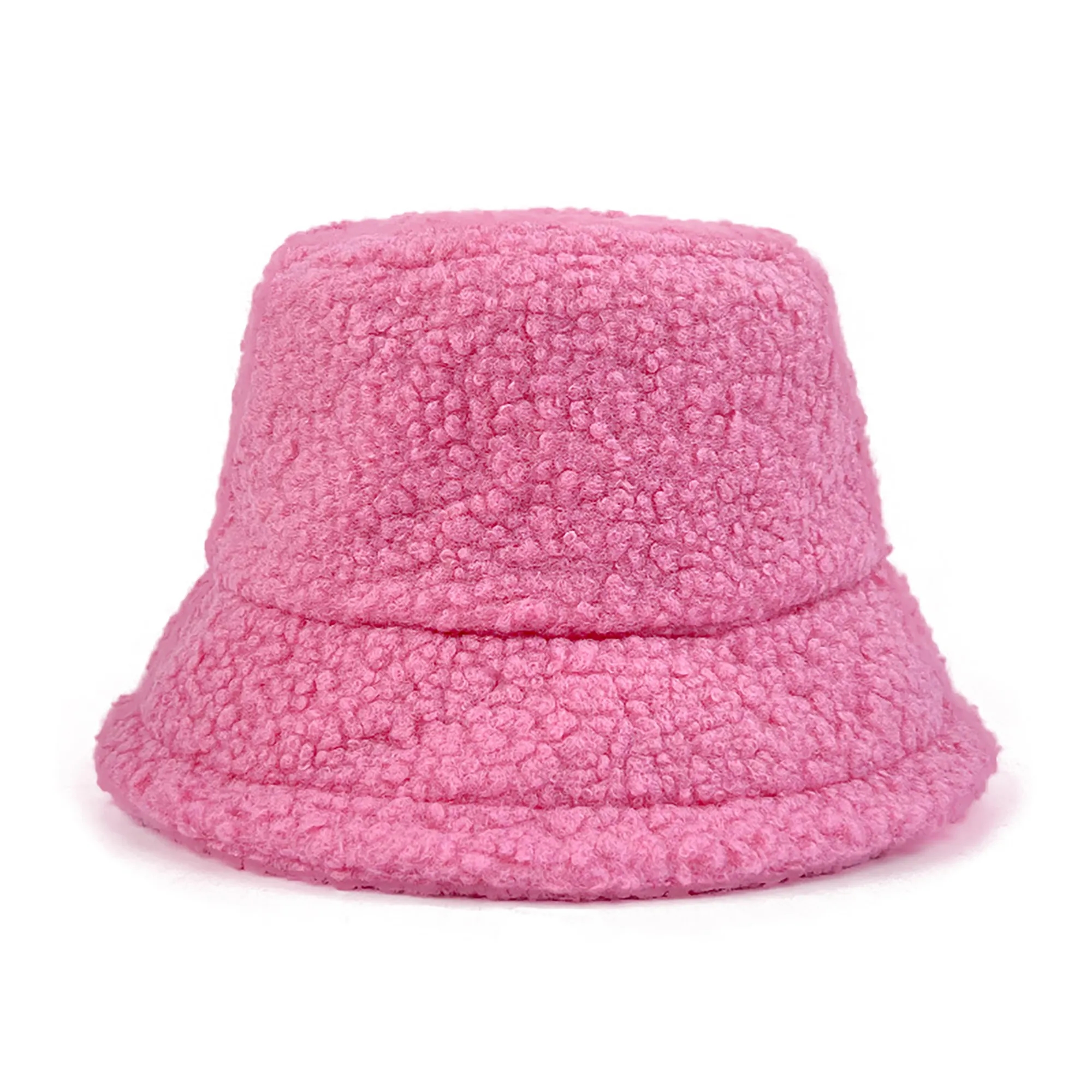 Lamb Wool Furry Bucket Hat 14