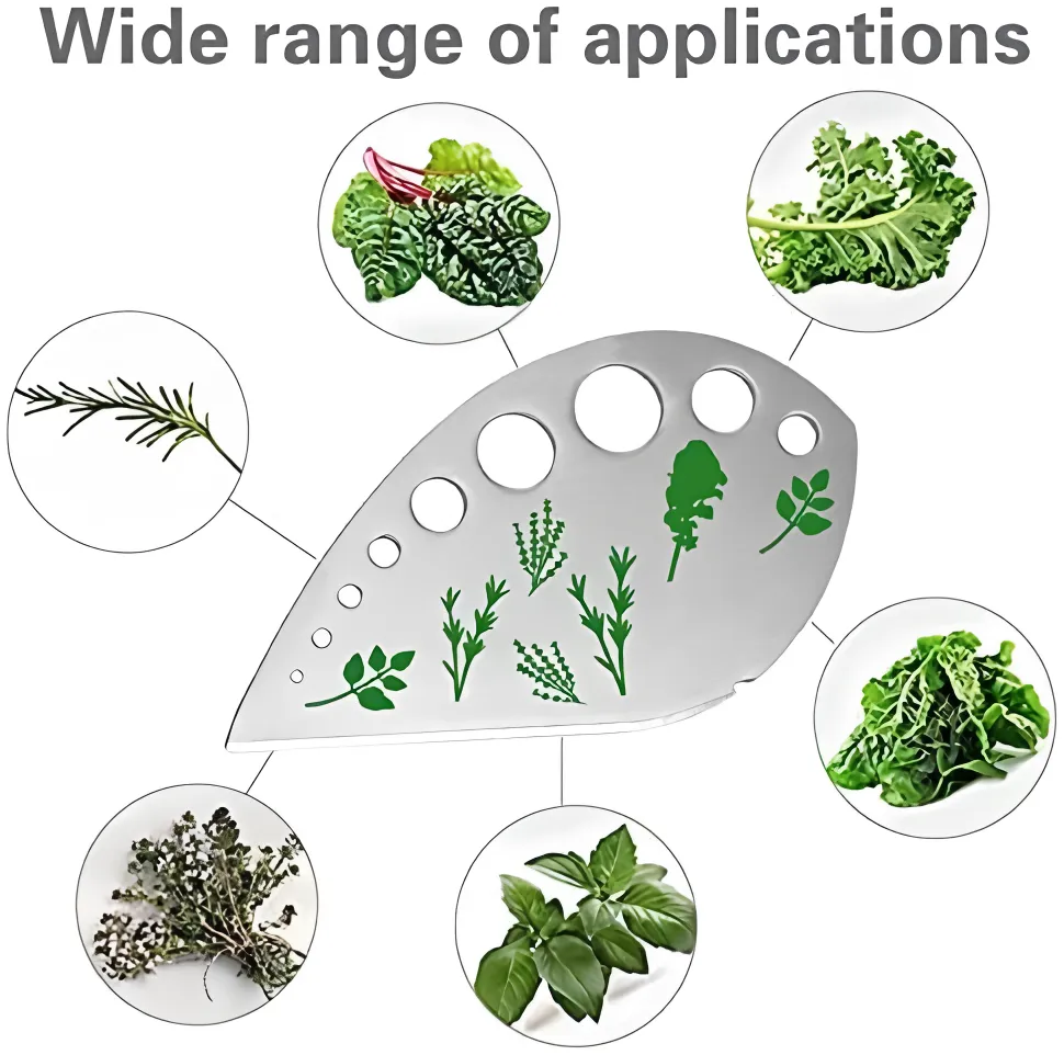 Compact Herb Cutter Stripper with PP Cover for Thyme Collard Greens Easy Clean Kitchen Gadget 2