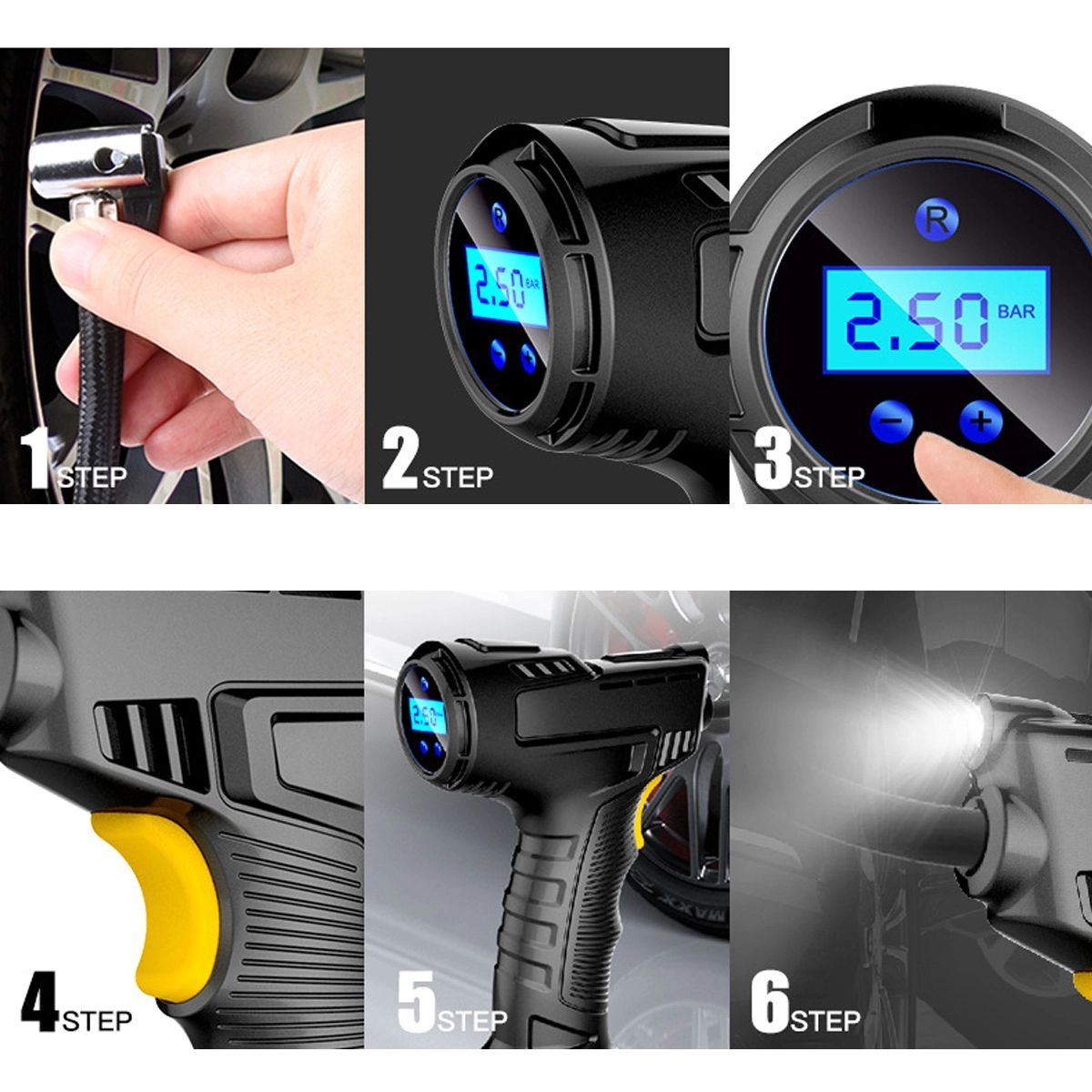 Portable Car Tire Pump 5