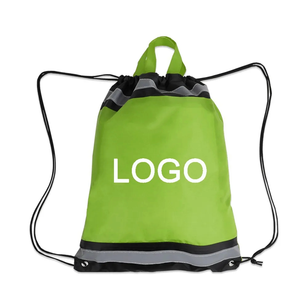 Polyester Reflective Drawstring Bag 2