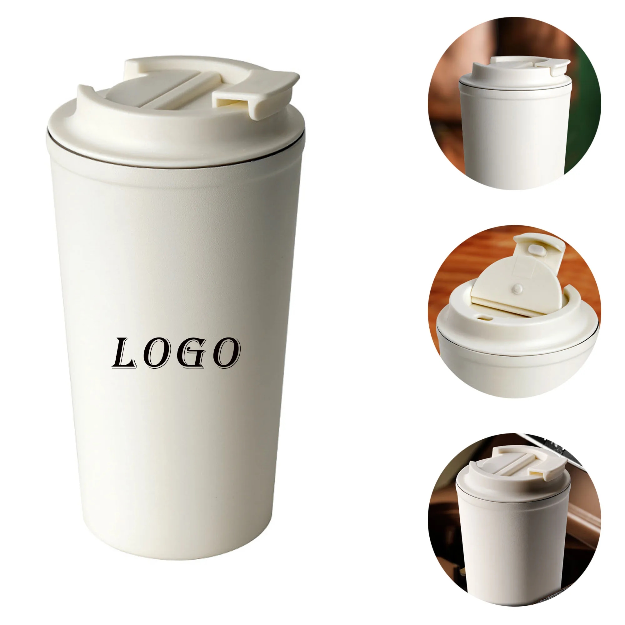 Stainless Steel Insulated Cup With Logo For Drinking, Coffee