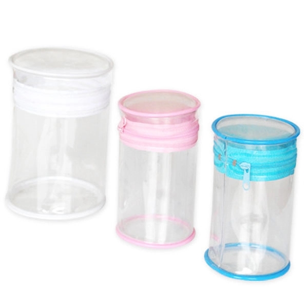 PVC Cylinder Cosmetic Bag 3