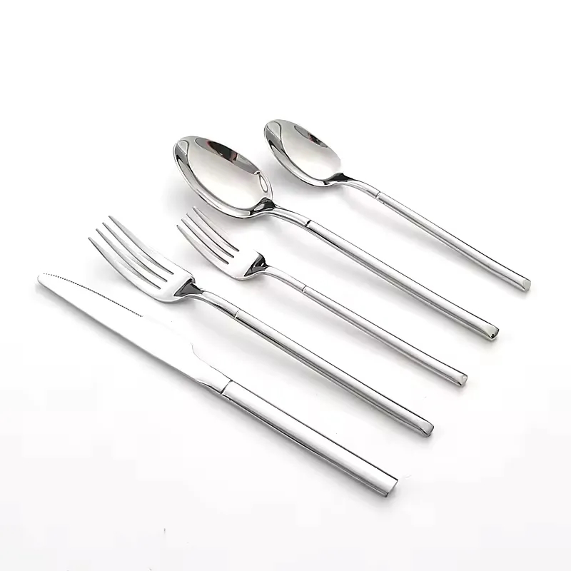 5-Piece Silverware Luxury Cutlery Set Knife Fork Spoon 3