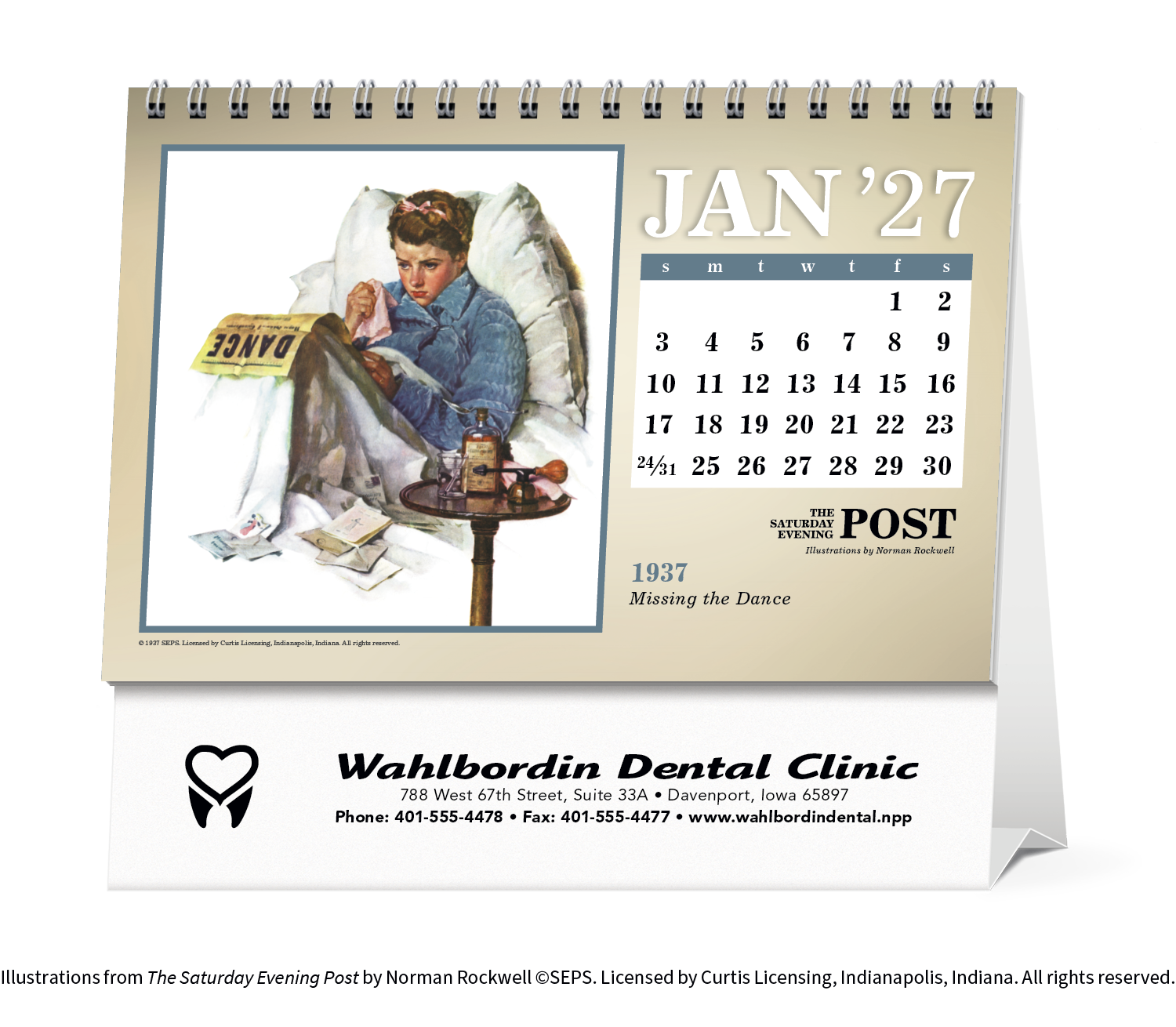 Triumph® Calendars The Saturday Evening Post Large Desk Calendar 10