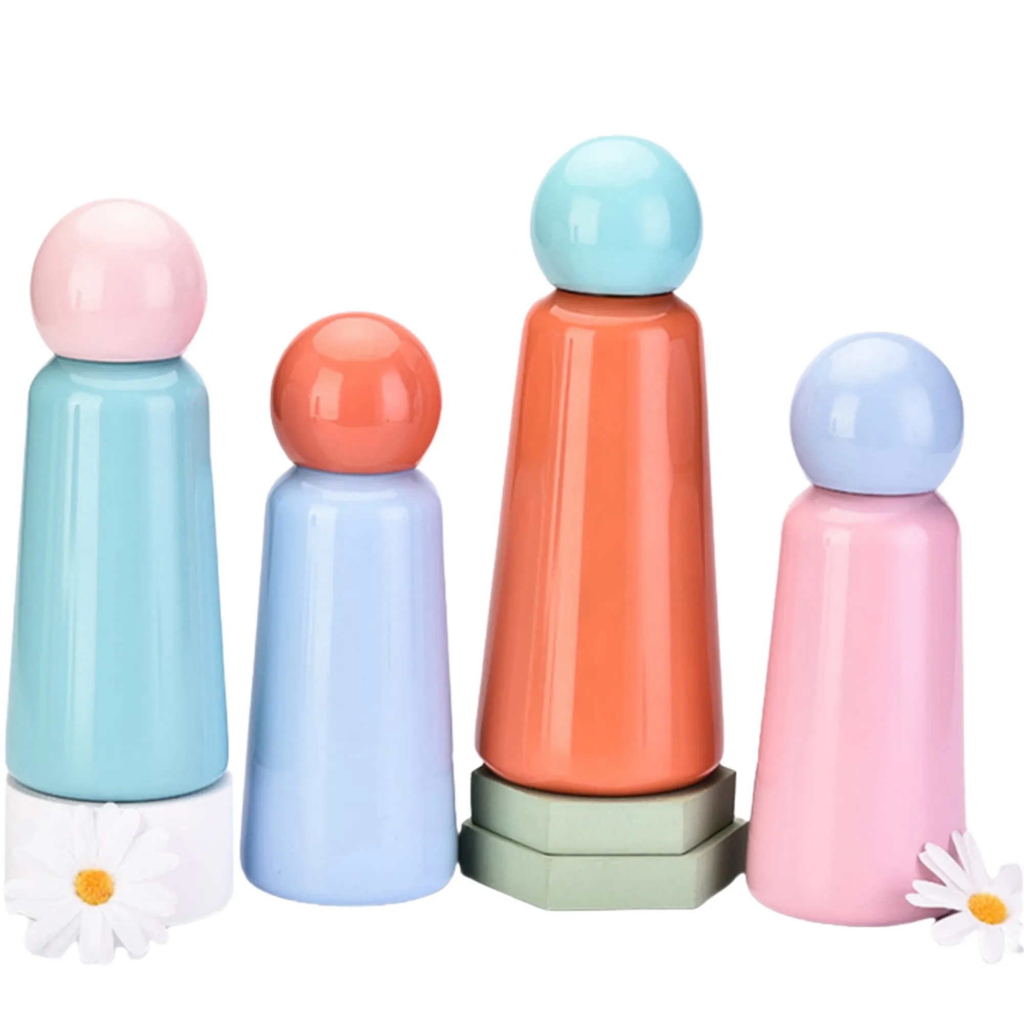 Cute Stainless Thermos Portable Water Bottle, custom water bottle with logo imprint 3
