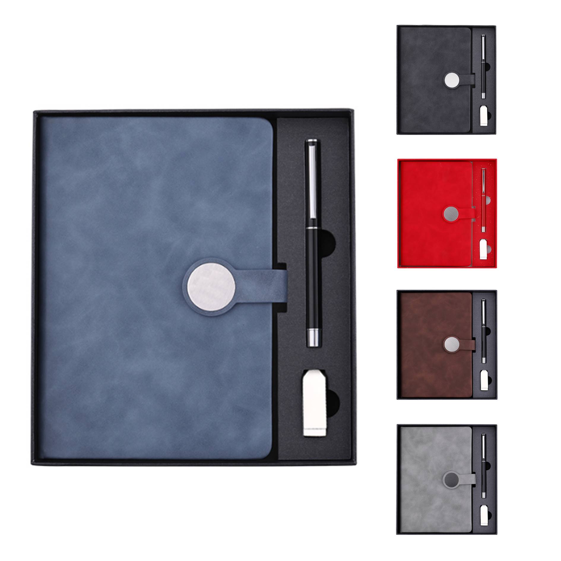 Notebook With Pen And Flash Drive Gift Set 2