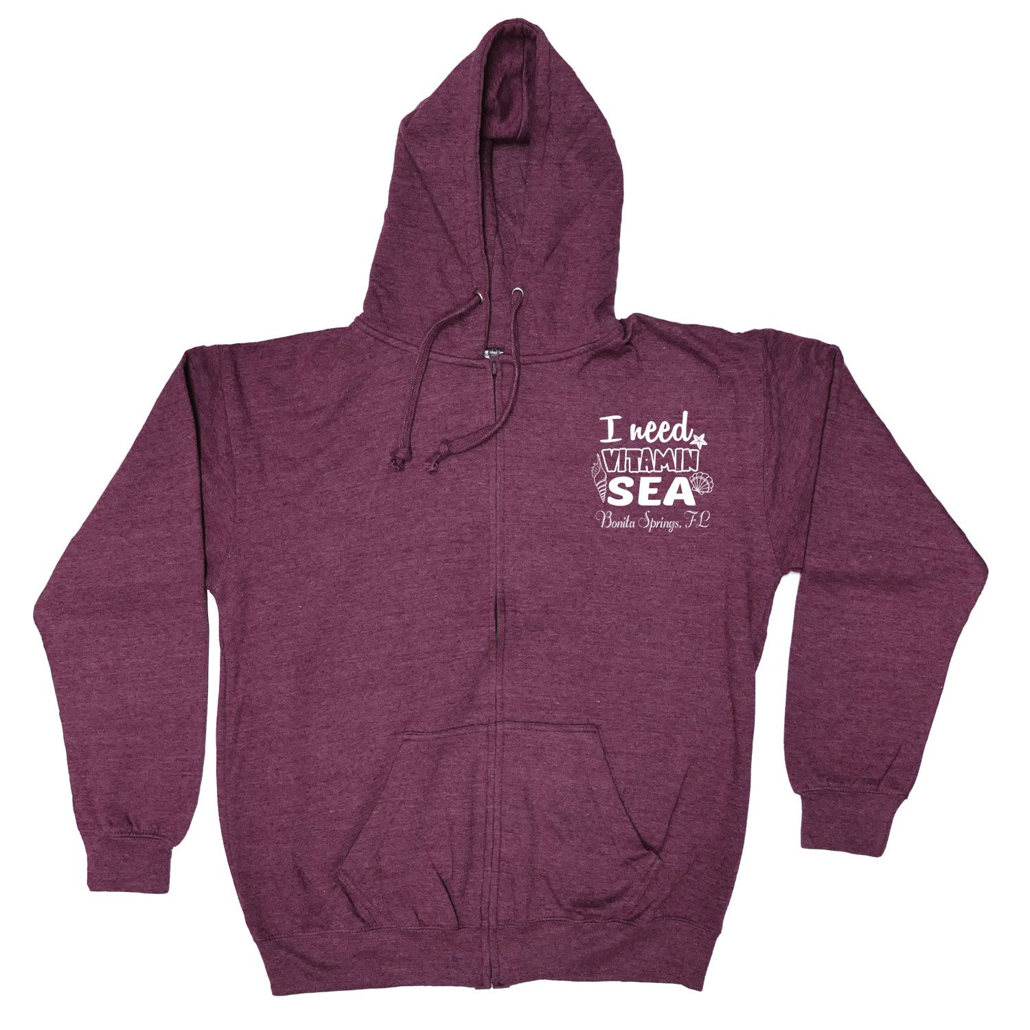 ADULT FULL ZIP VANTAGE HEATHER HOODIE - SCREEN 21