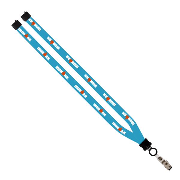 1/2" Dye-Sublimated Lanyard with Plastic Clamshell and Plastic O-Ring 14