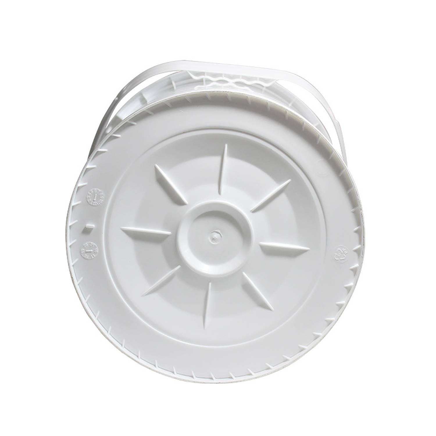 676Oz White Plastic Bucket W/ Lid – Durable & Reusable 2