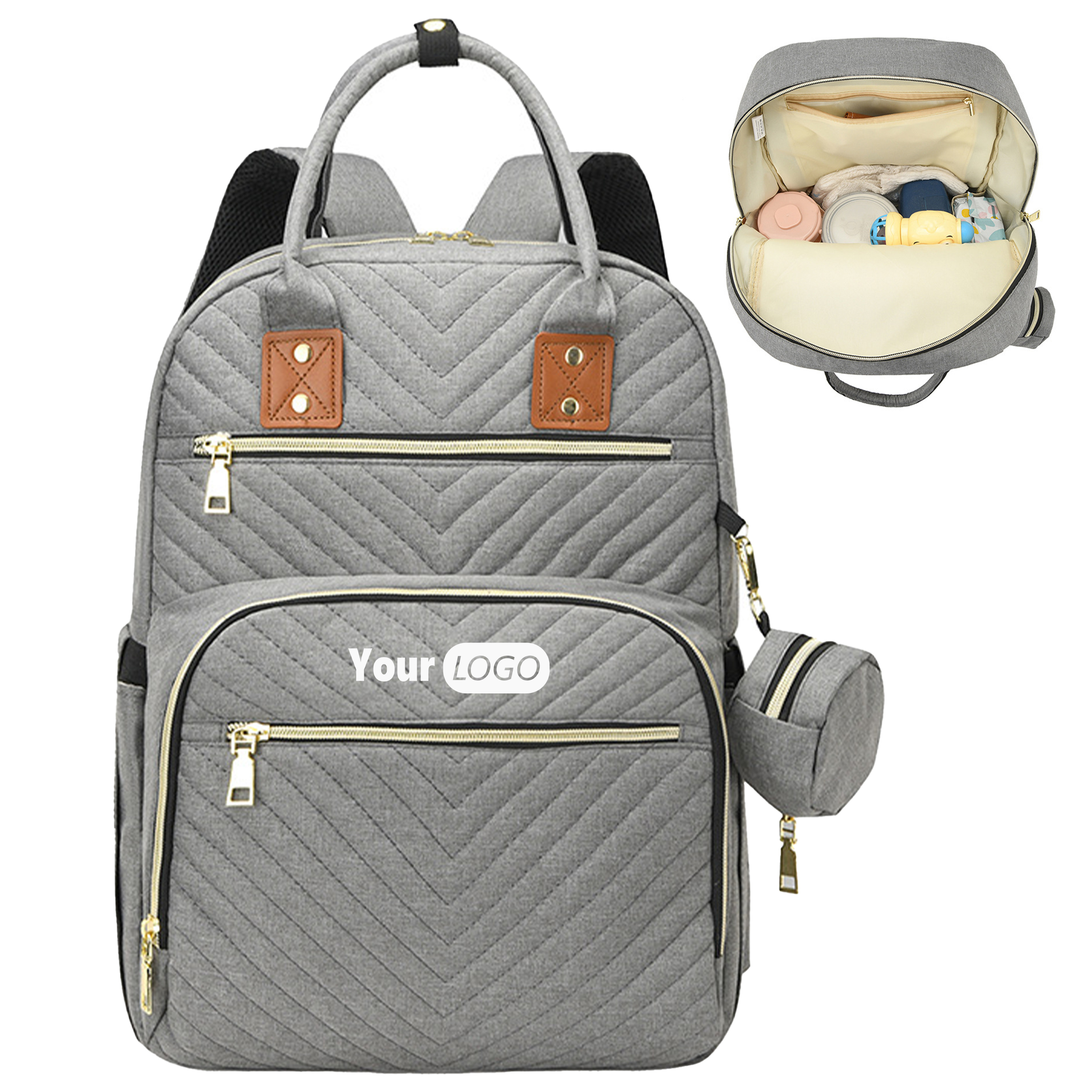 Nylon Cloth Multi-Functional Diaper Bag And Backpack ?C Ideal For Travel 2