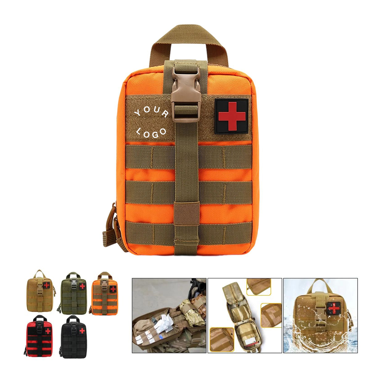 Compact Outdoor First Aid Kit 8x6 Inch for Emergencies 2