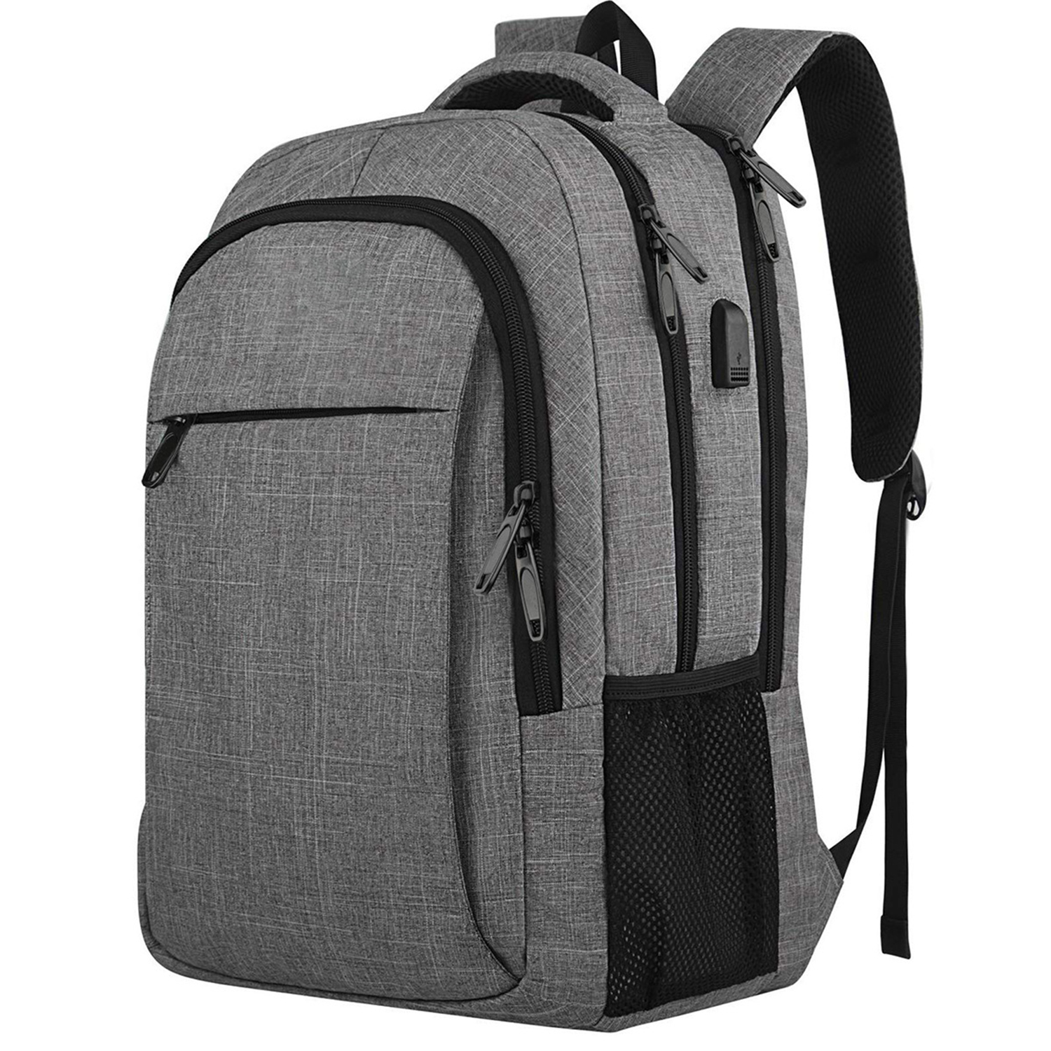 Business Anti Theft Laptop Backpack with USB Charging Port 2