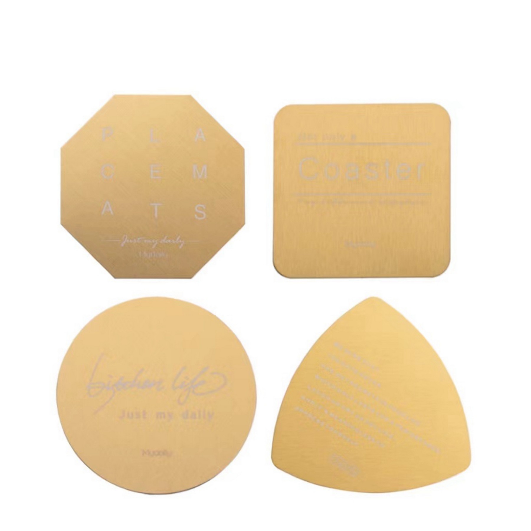 Smooth Super Thin Stainless Steel Coasters 2