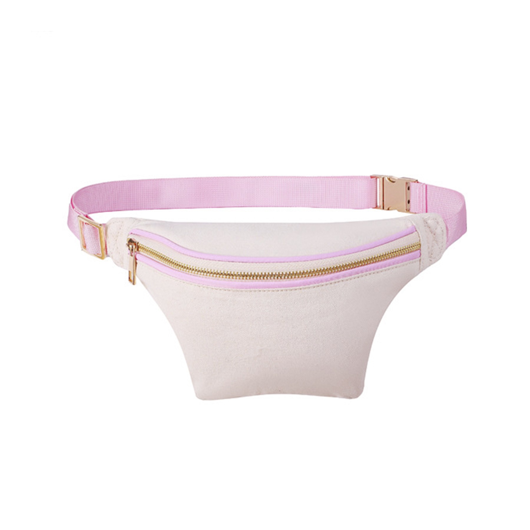 Metal Zipper Canvas Fanny Pack 2