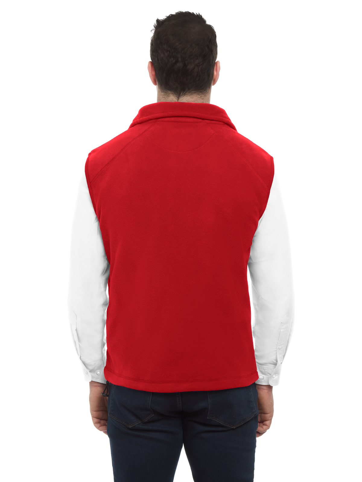 Blue Generation - Unisex 2-Pocket Micro Fleece Zip Front Vest 24